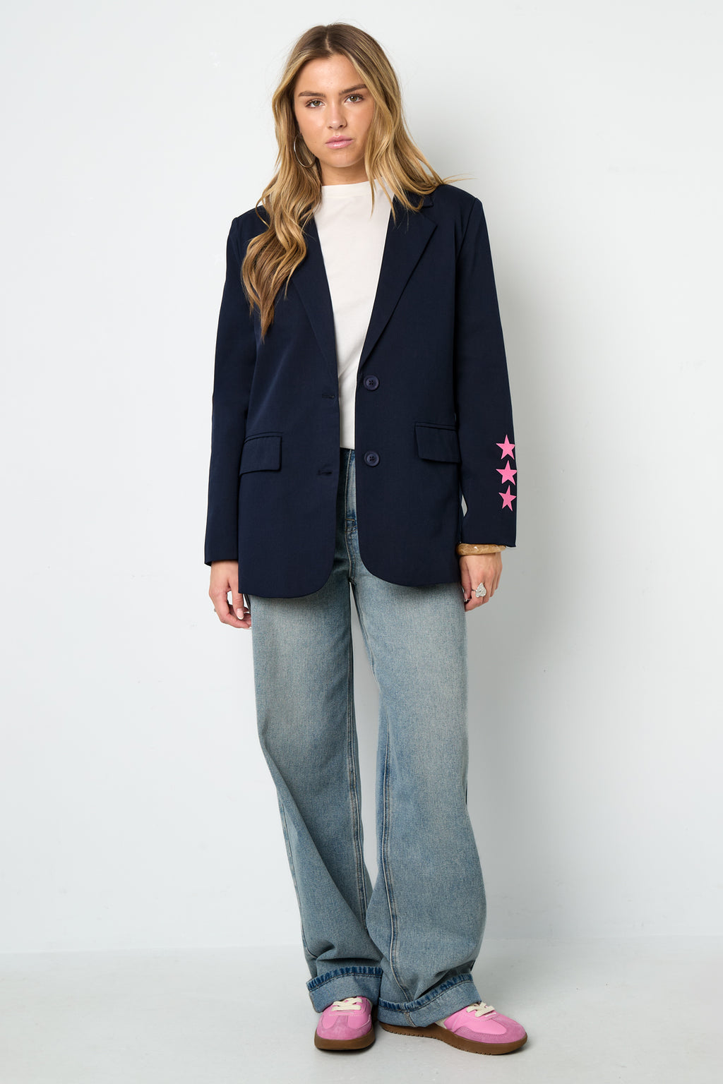 Geweven Polyestervezel Vrouwen Suit Set Casual Letters Ontwerp