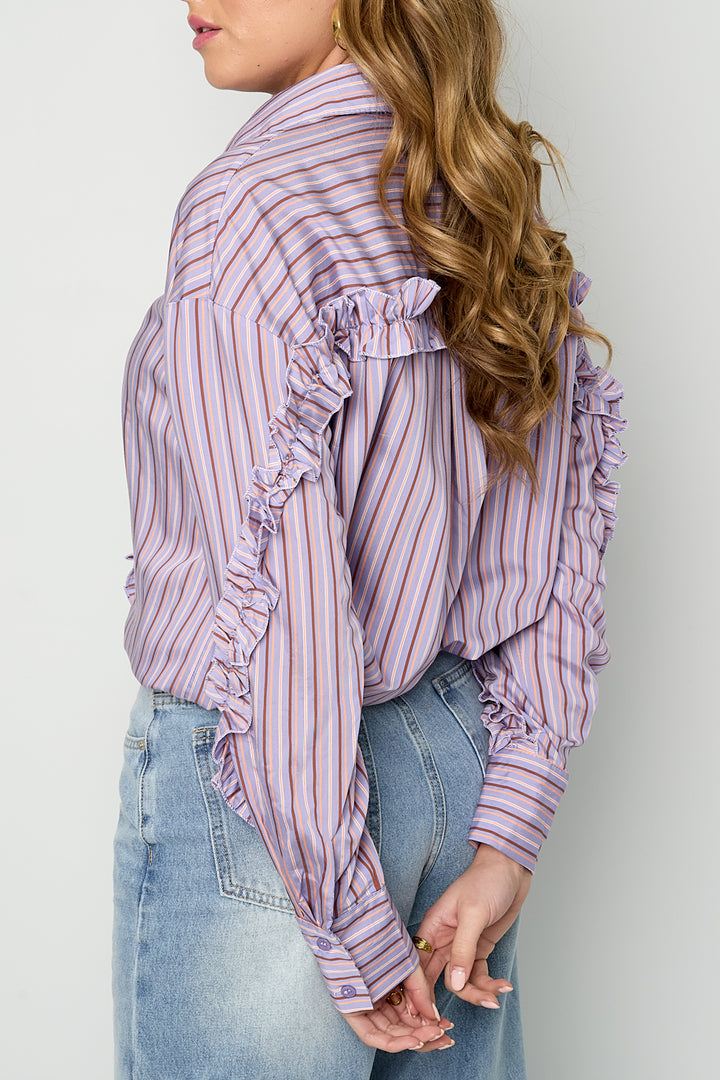 Blouse met ruches