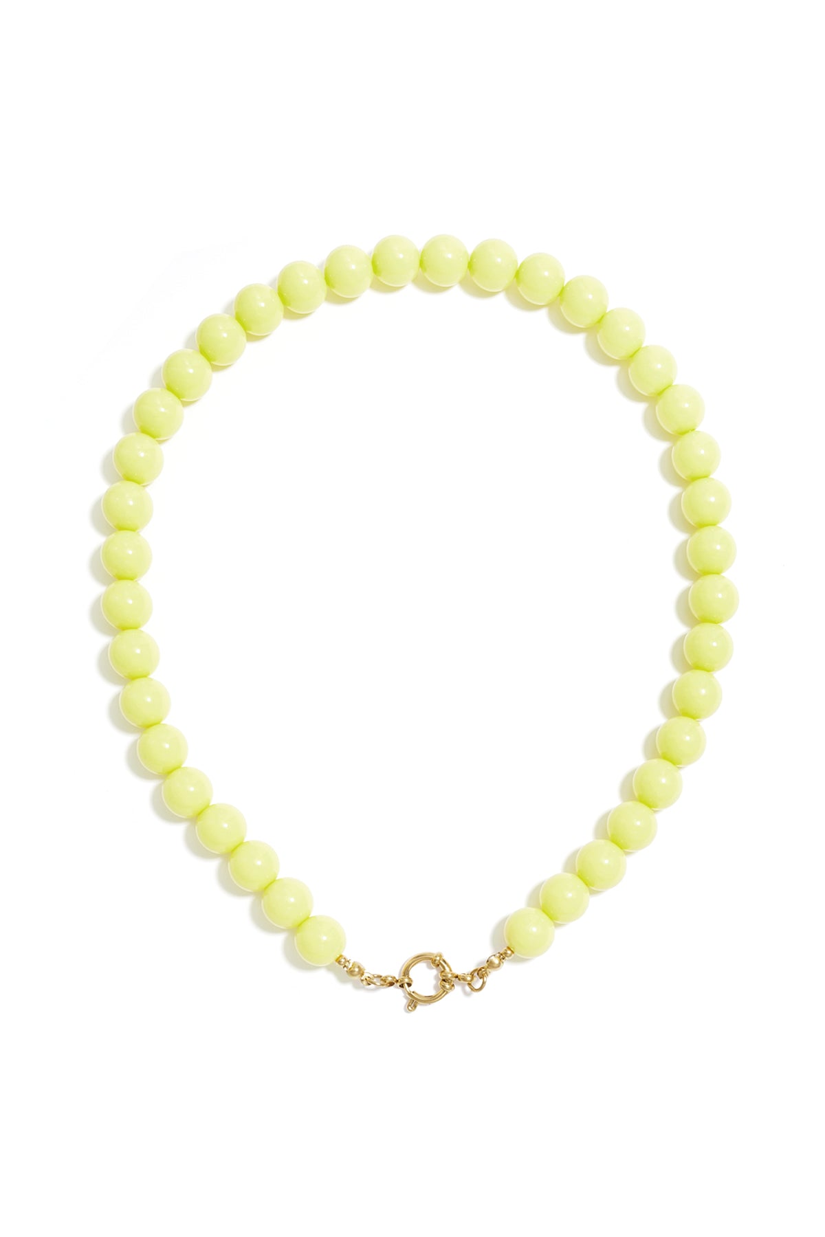 Ketting met kralen en frontsluiting-12mm