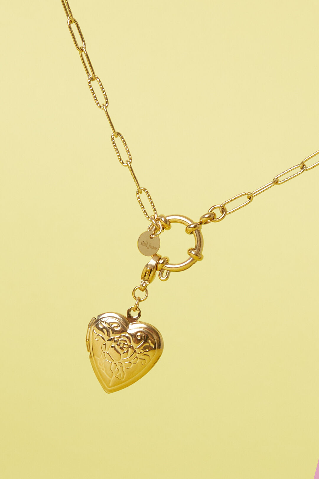 Sieraden bedel hart hanger foto roos DIY