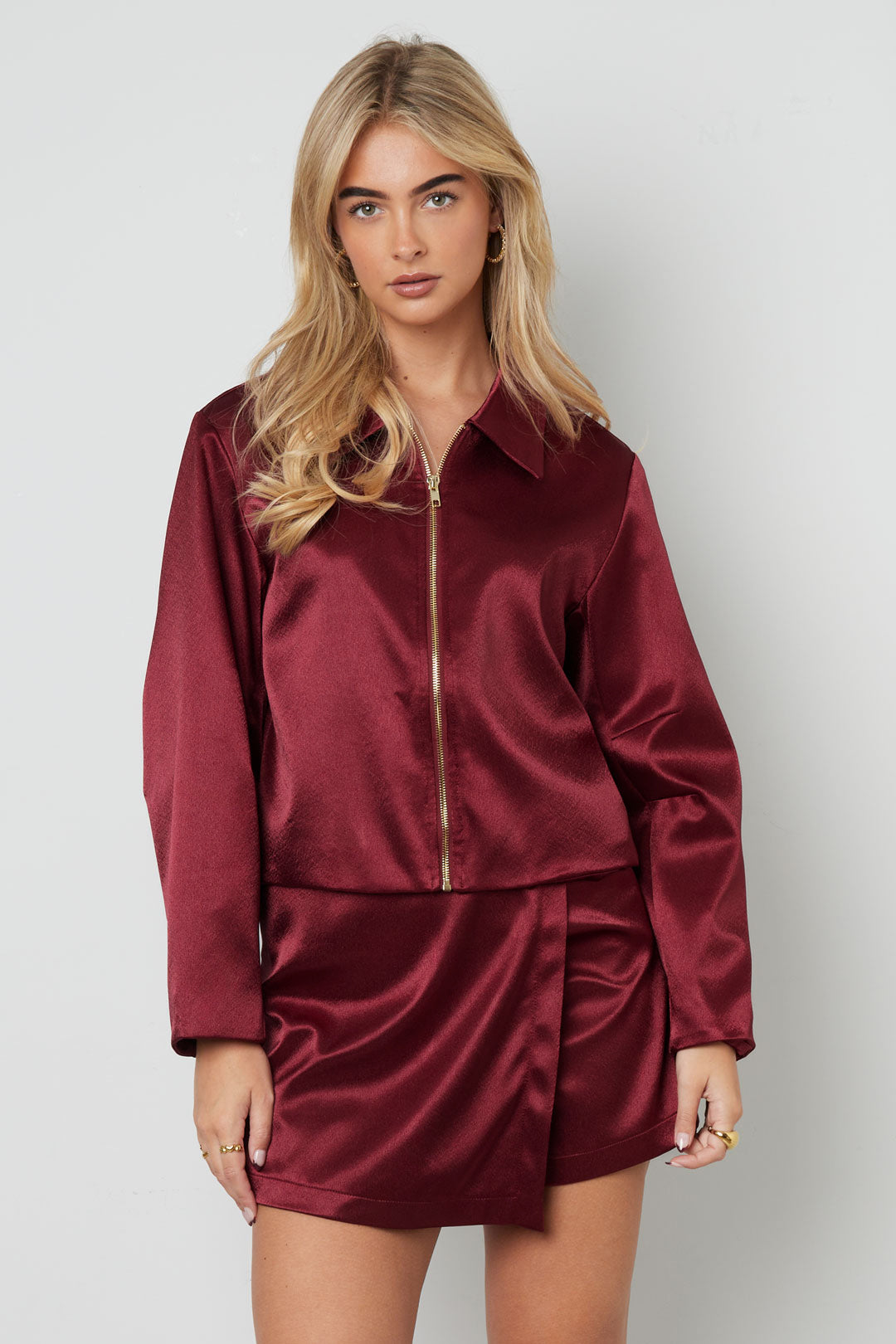 Woven Polyester Fiber Vrouwen Jas Casual Herfst/Winter Solid Color
