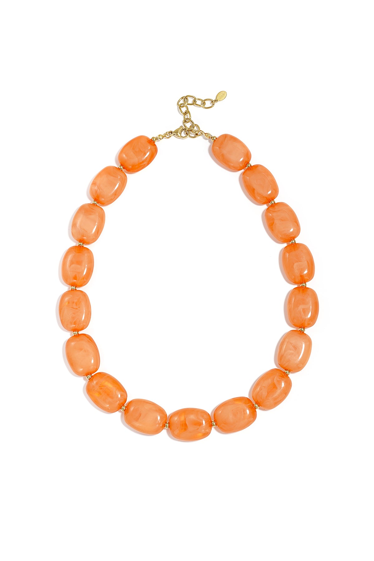 Ketting met squoval kralen