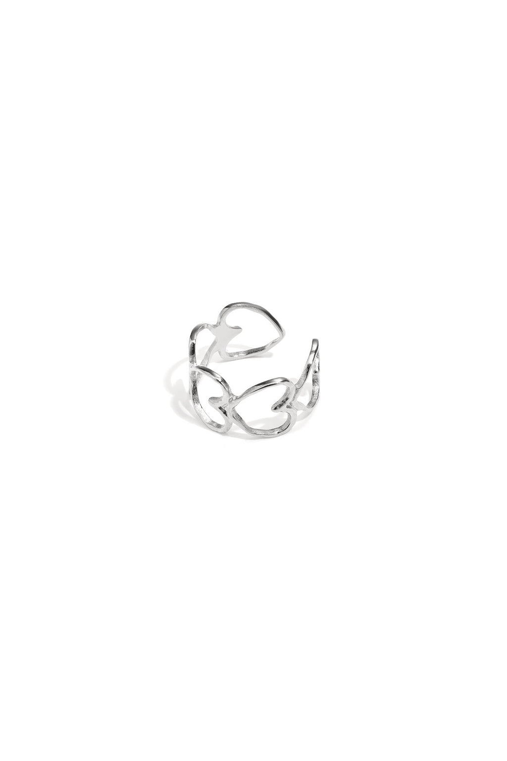 Elegante ring met harten