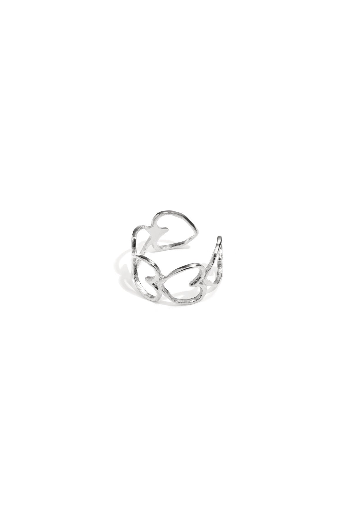 Elegante ring met harten