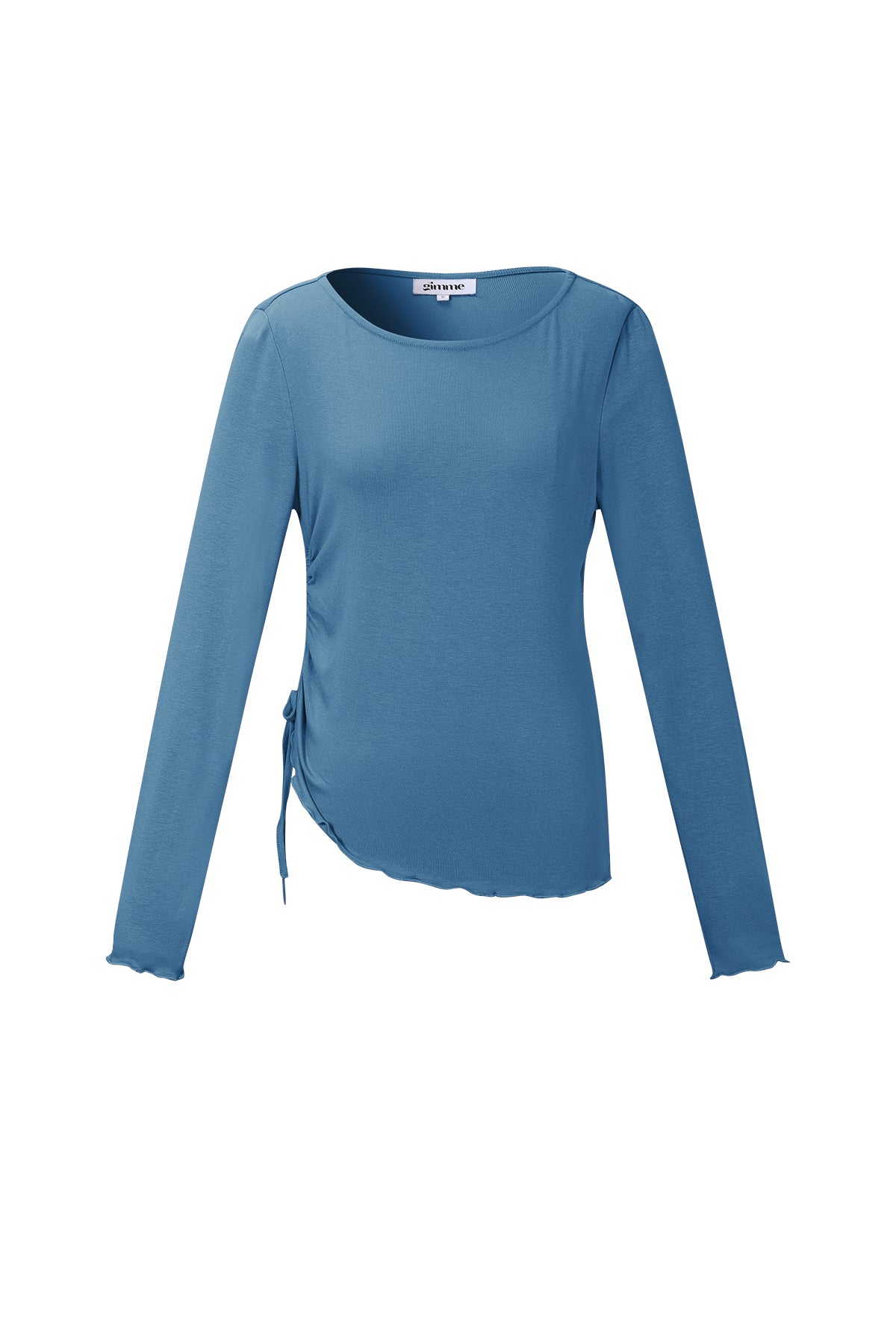 Geplooide longsleeve