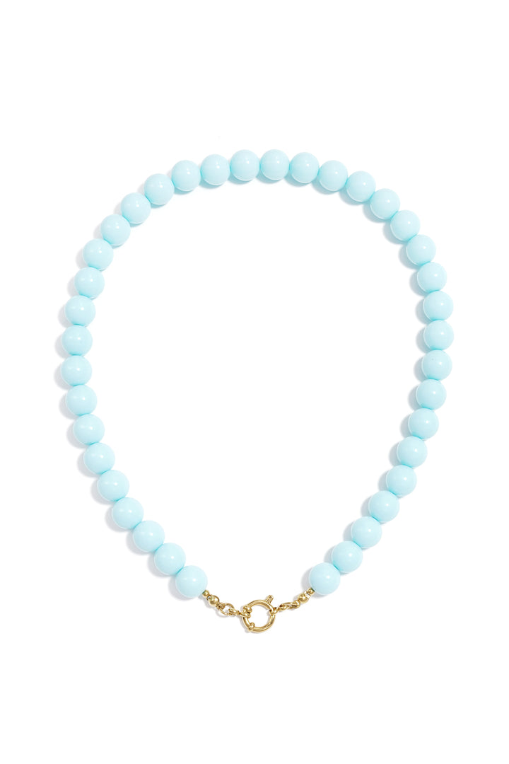 Ketting met kralen en frontsluiting-12mm