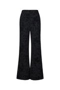 Mesh broek met suède bloemenprint – designed to match