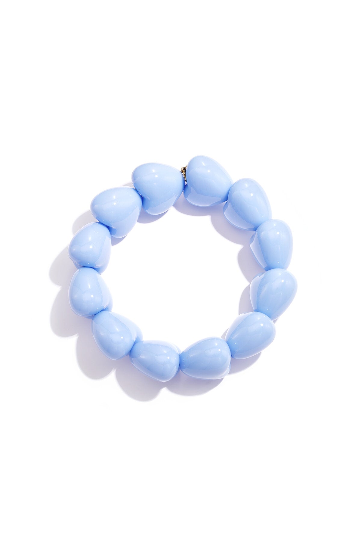 Armband met chunky harten kralen
