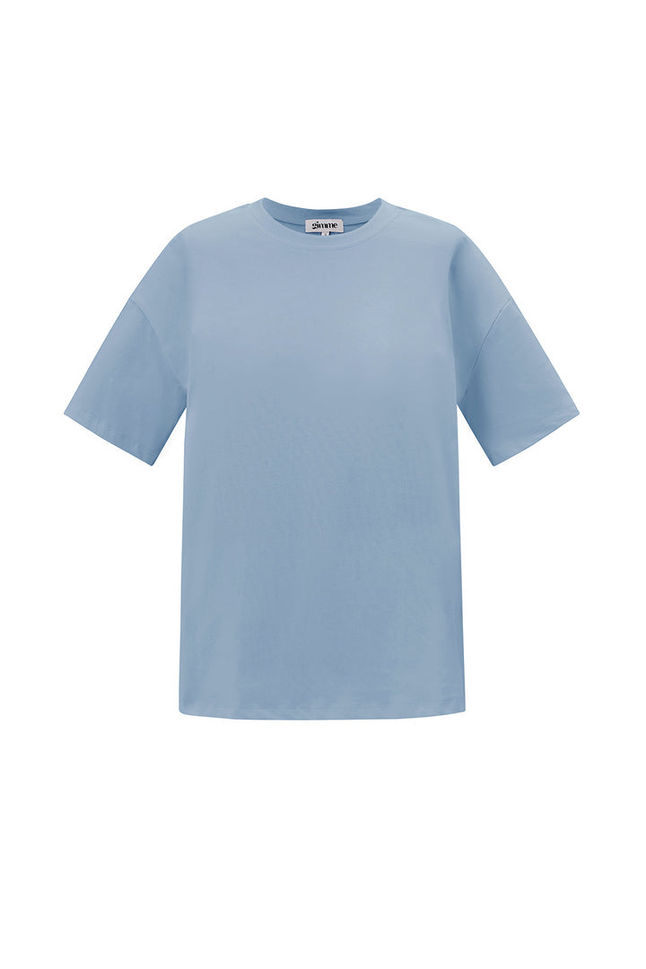 Katoen Gebreide Vrouwen T-shirt Casual Solide Kleur