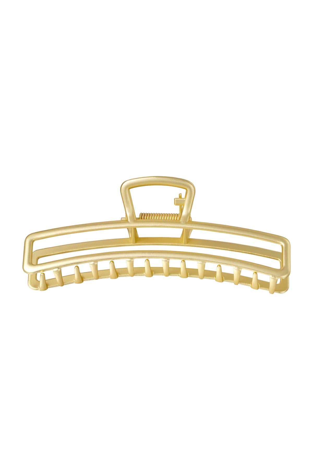 Grote metalen haarclip in Goud kleurkleur Vintage Goud kleur Metaal