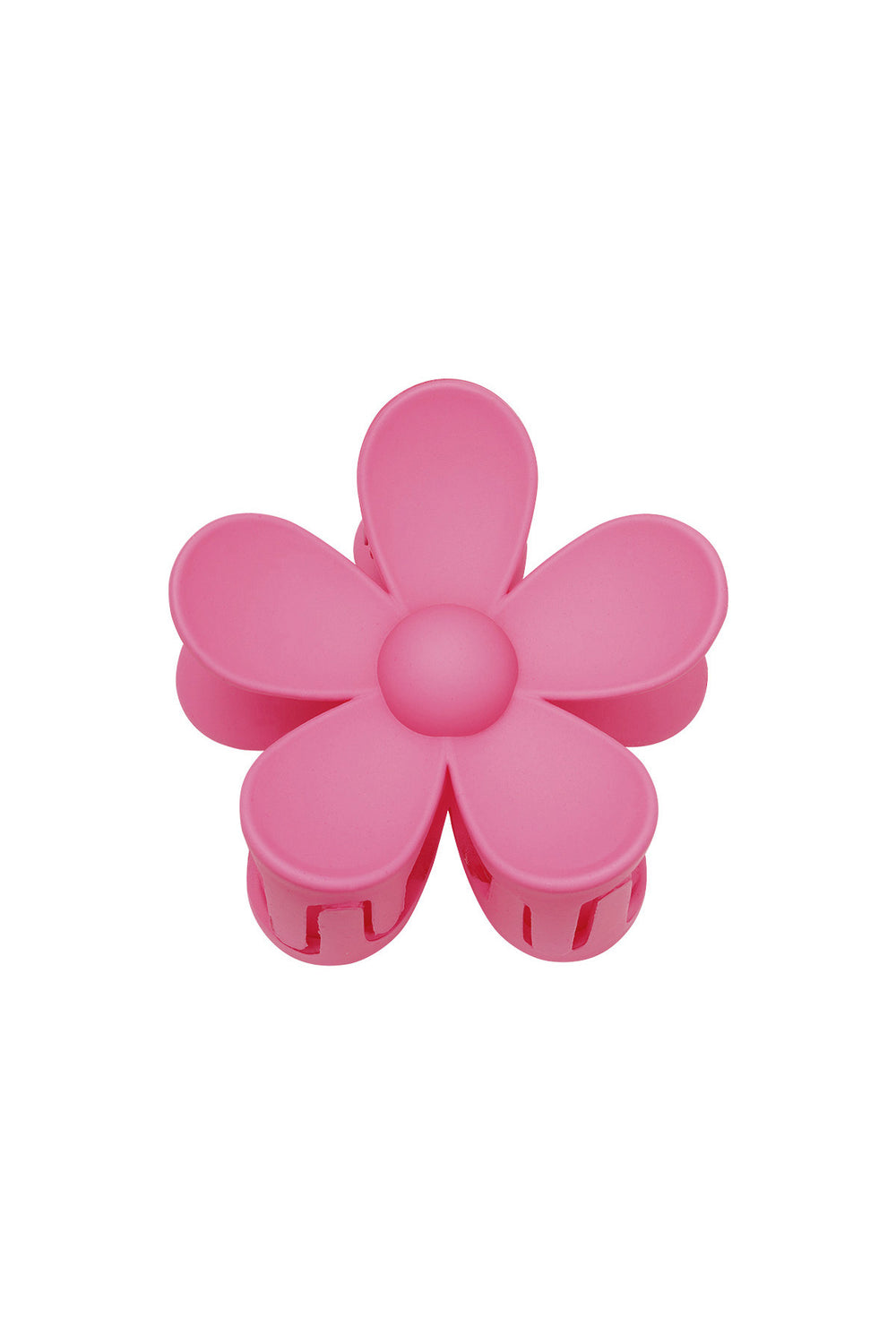 Effen kleur matte madeliefje bloem haarklem fuchsia Resin