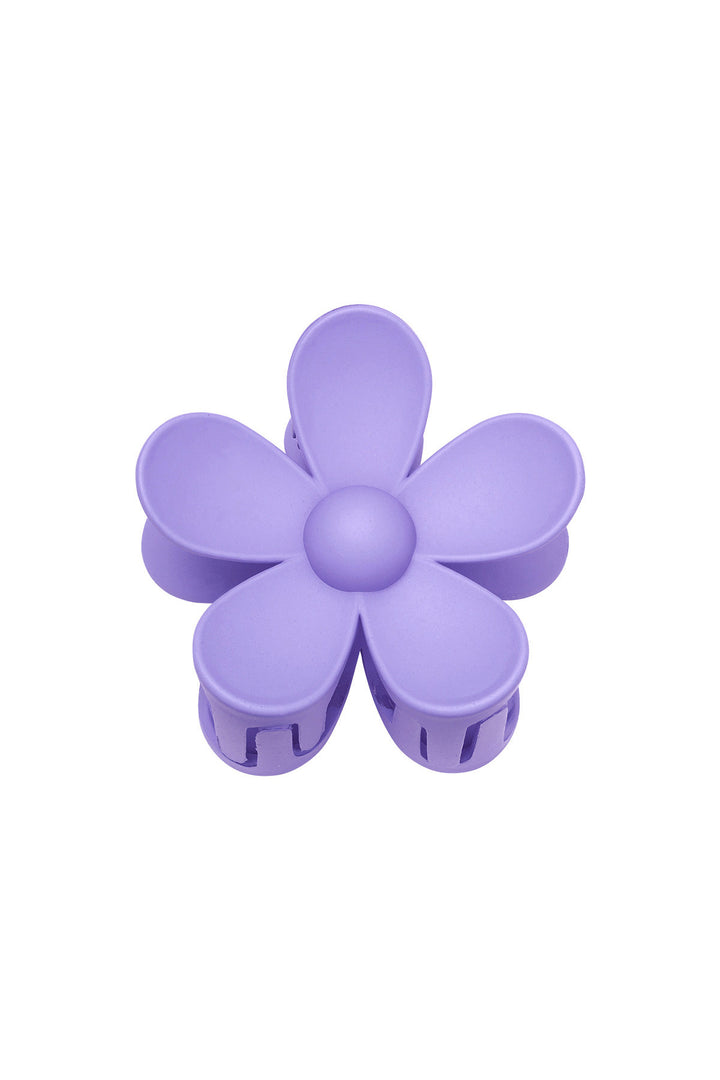 Effen kleur matte madeliefje bloem haarklem fuchsia Resin