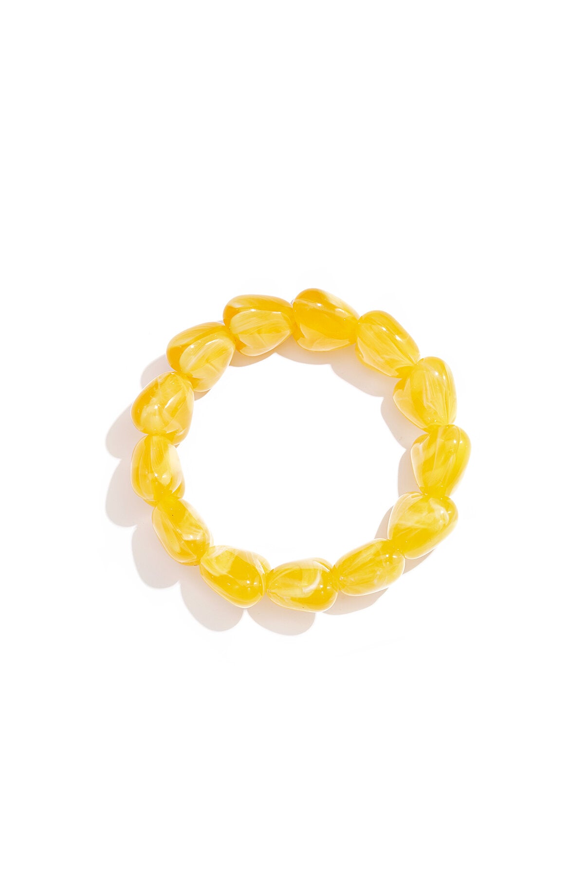 Kralen armband met grote harte kralen