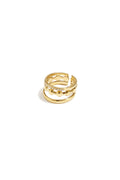 3 laagse ring ronde details en steentjes