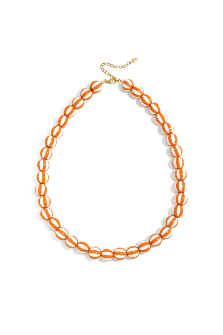Kralenketting met gestreepte kralen