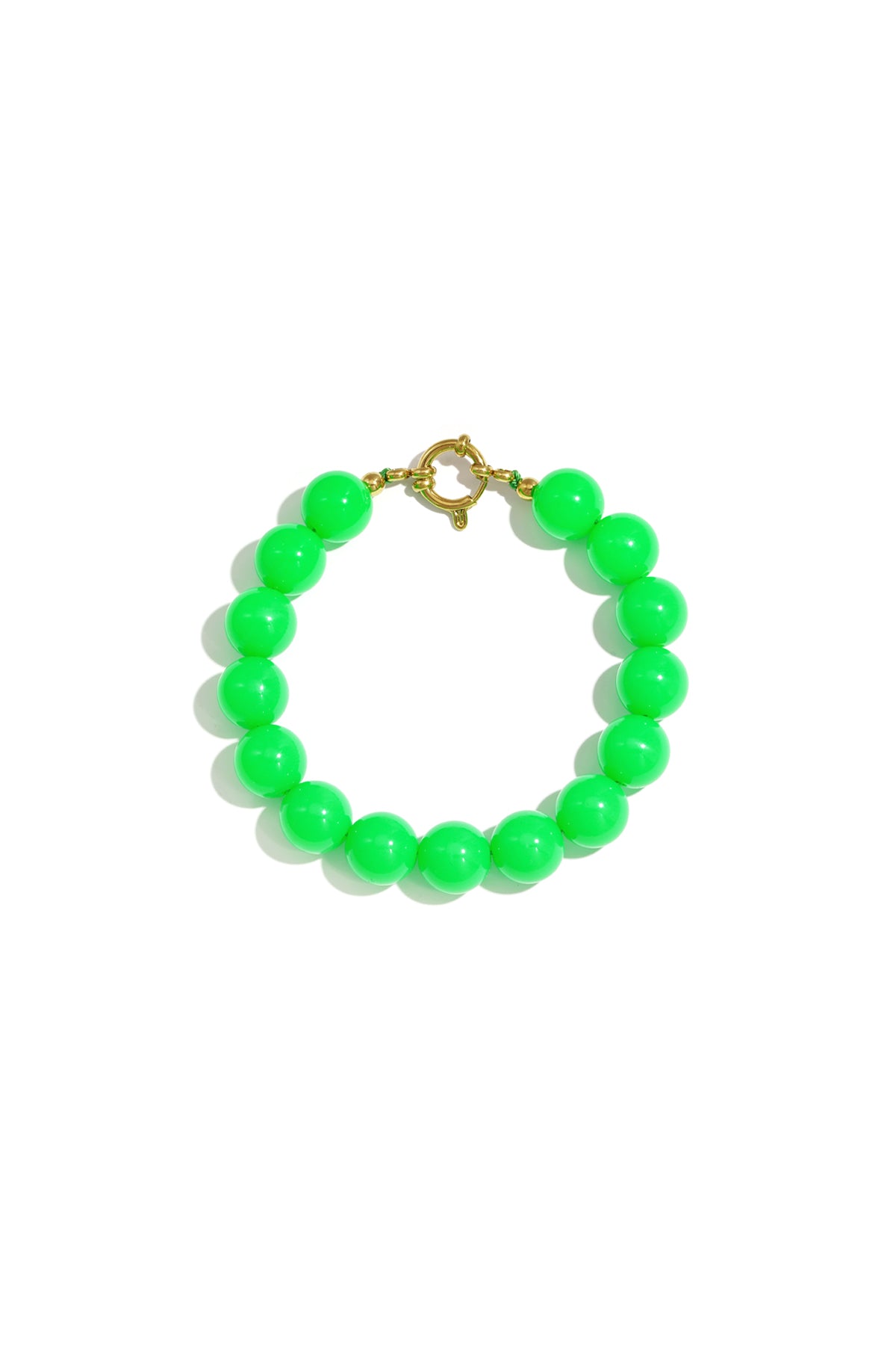 Armband met medium kralen en frontsluiting-12mm