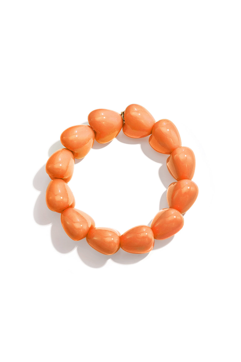 Armband met chunky harten kralen