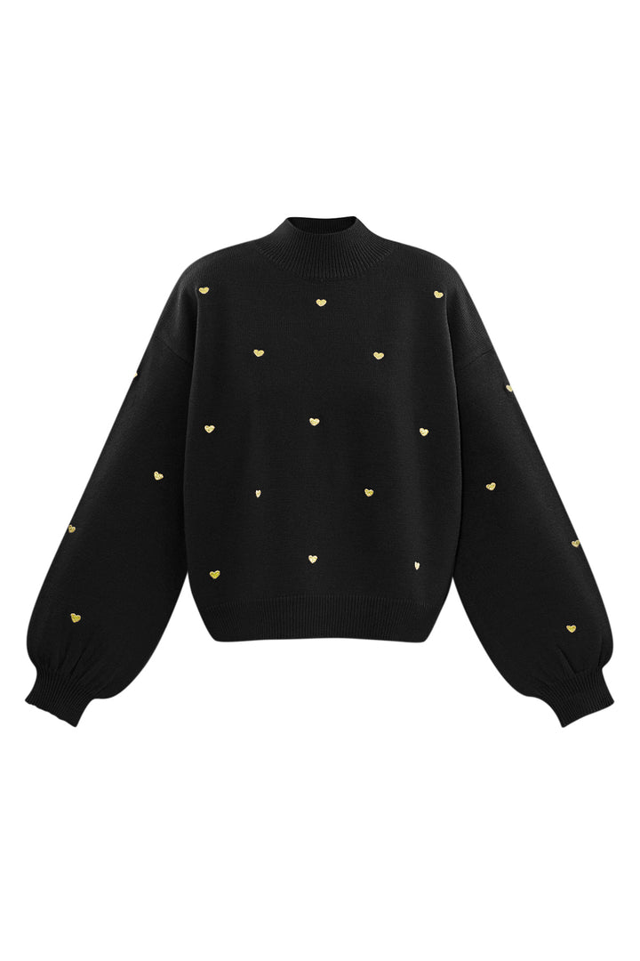 Acryl Gebreide Trui Casual Hart Patroon Herfst/Winter