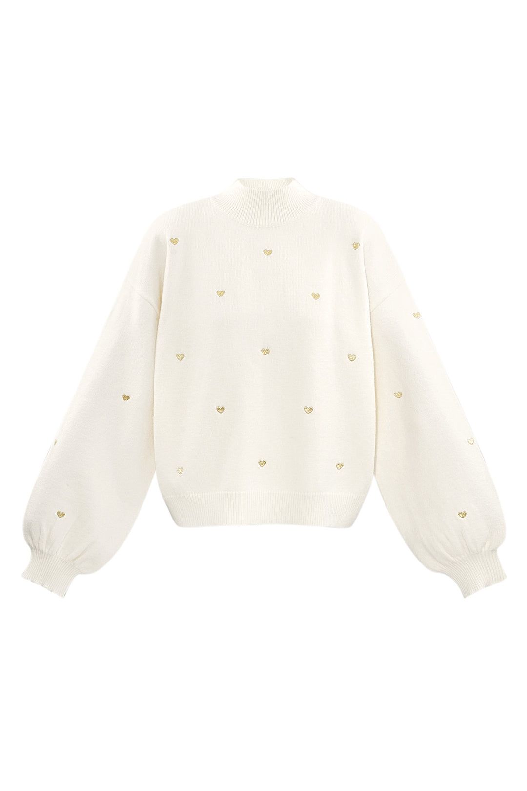 Acryl Gebreide Trui Casual Hart Patroon Herfst/Winter