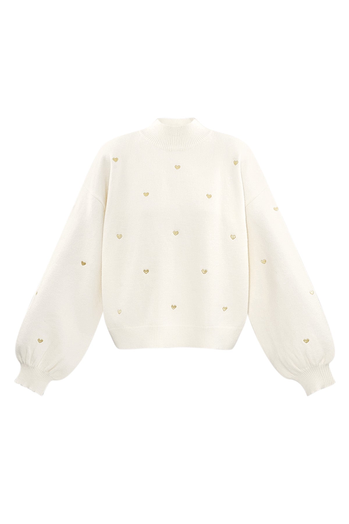 Acryl Gebreide Trui Casual Hart Patroon Herfst/Winter