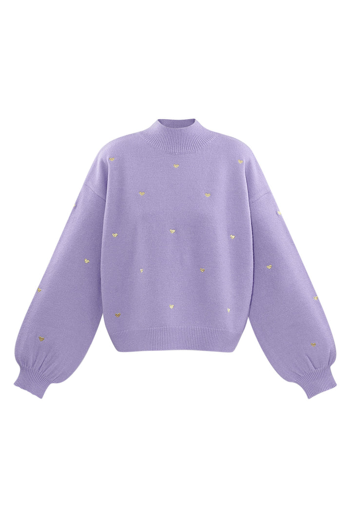 Acryl Gebreide Trui Casual Hart Patroon Herfst/Winter