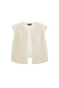 Woven Polyester Fiber Vrouwen Vest Casual Solid Color Fall/Winter