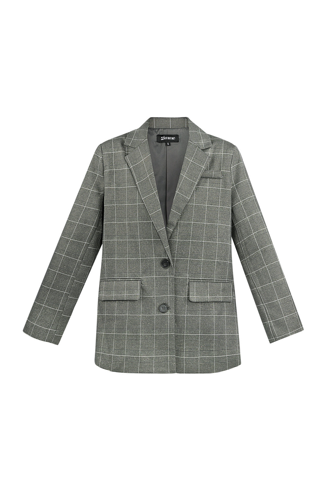 Polyestervezel Vrouwen Suit Set Conservatief Geruit Herfst/Winter