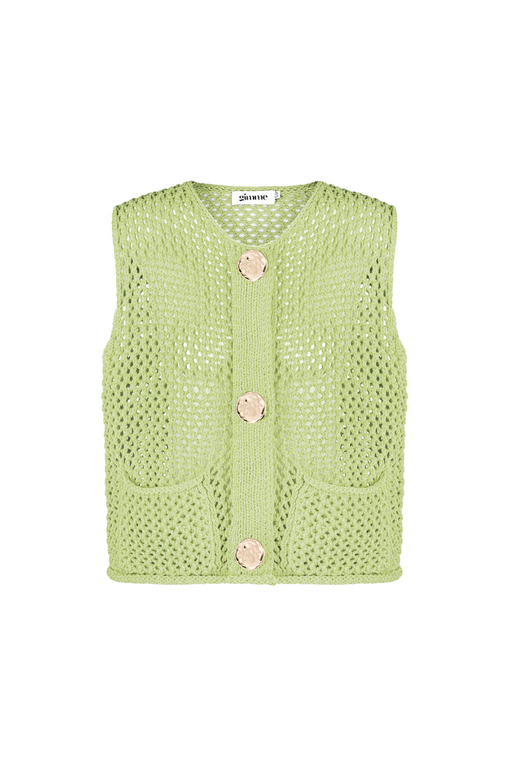 Gebreide Polyester Vrouwen Trui Met Openwerk Ontwerp