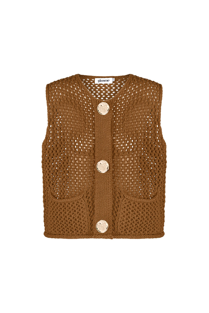 Gebreide Polyester Vrouwen Trui Met Openwerk Ontwerp