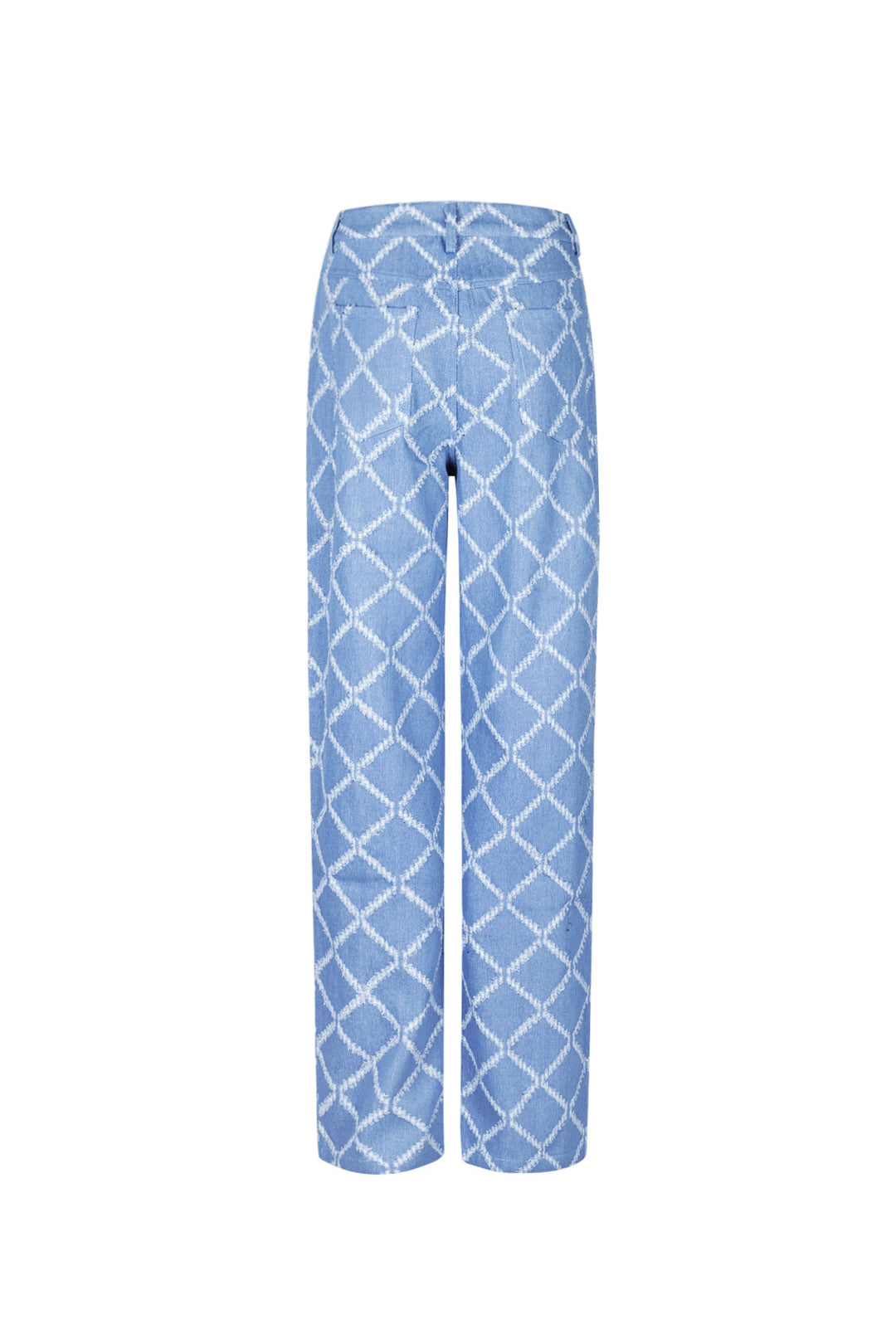 Cotton Woven Vrouwen Rechte Broek Plaid Casual