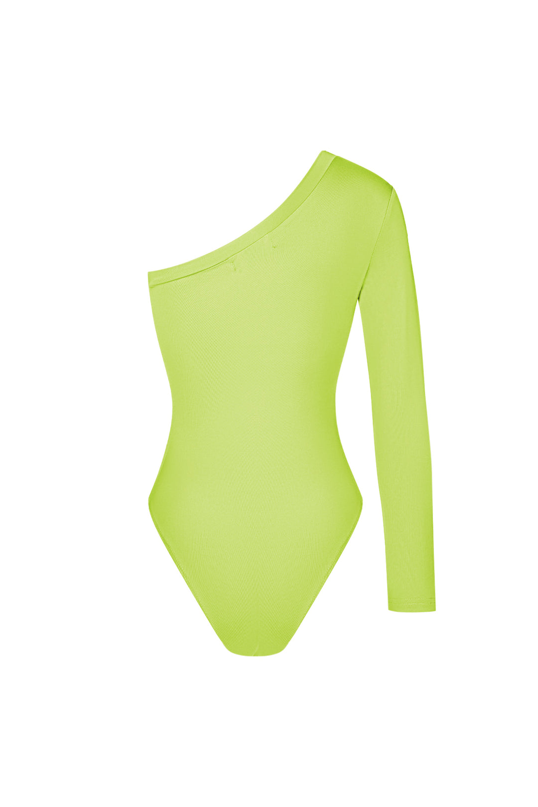 Polyester Vrouwen Een-schouder Bodysuit Asymmetrisch Ontwerp