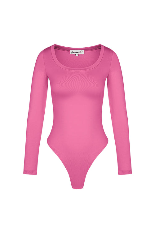 Polyester Vrouwen Lange Mouw Bodysuit Hoge Stretch Passend