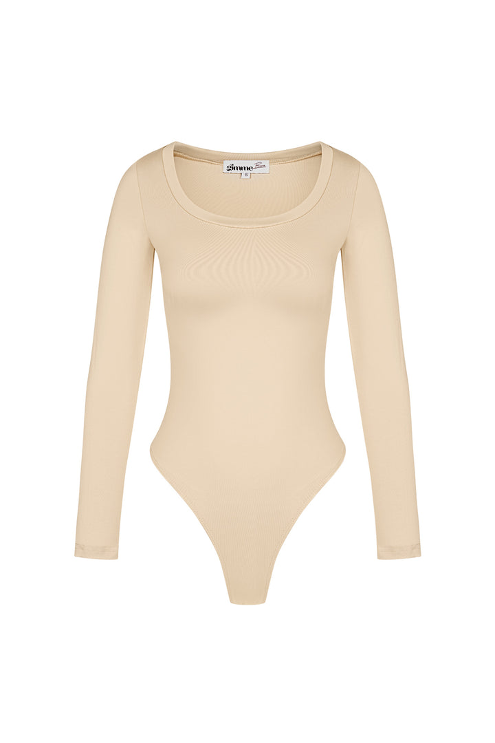 Polyester Vrouwen Lange Mouw Bodysuit Hoge Stretch Passend