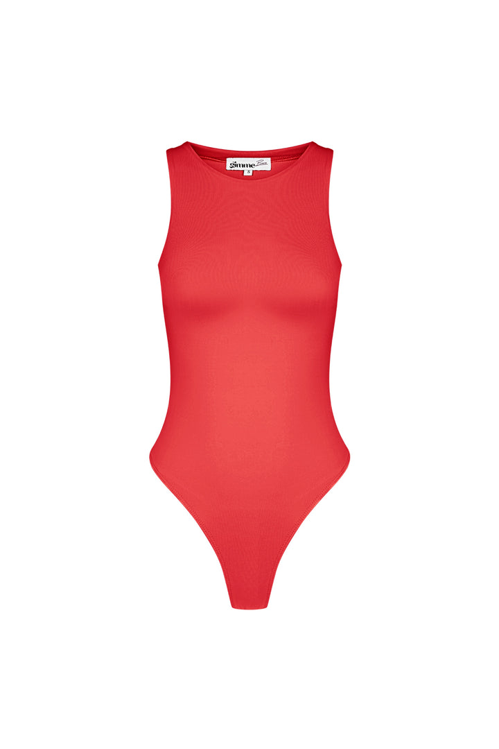 Polyester Vrouwen Mouwloze Body High Neck Form-Fitting