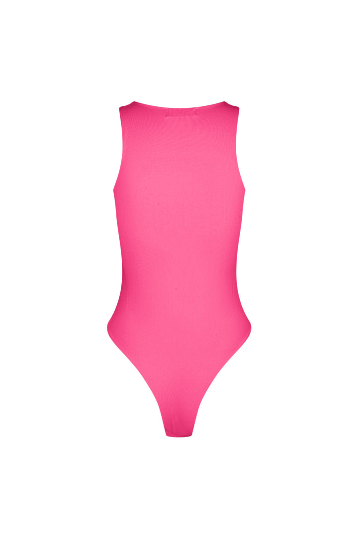 Polyester Vrouwen Mouwloze Body High Neck Form-Fitting
