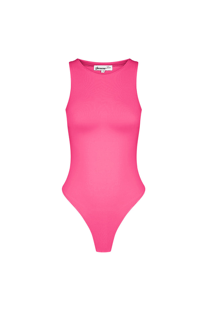 Polyester Vrouwen Mouwloze Body High Neck Form-Fitting