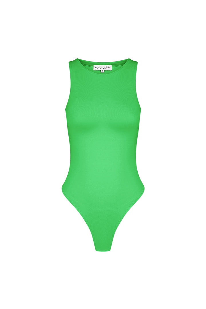 Polyester Vrouwen Mouwloze Body High Neck Form-Fitting