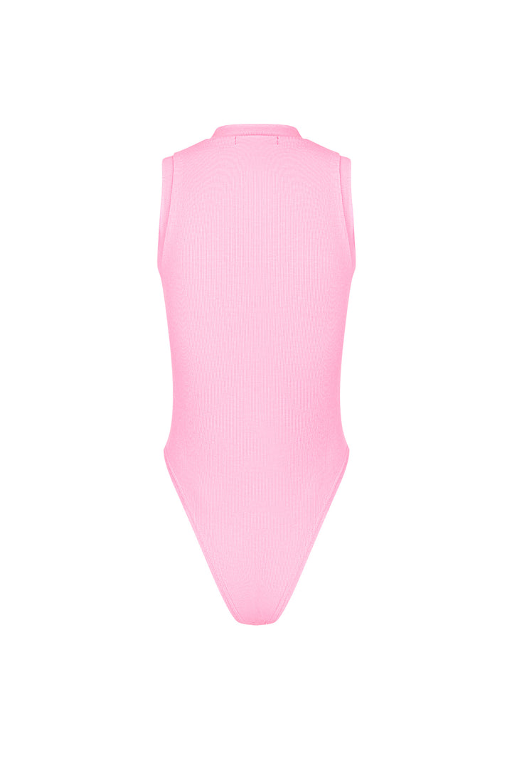 Viscose Vrouwen Mouwloze Bodysuit Hoge Hals Minimalistisch Ontwerp