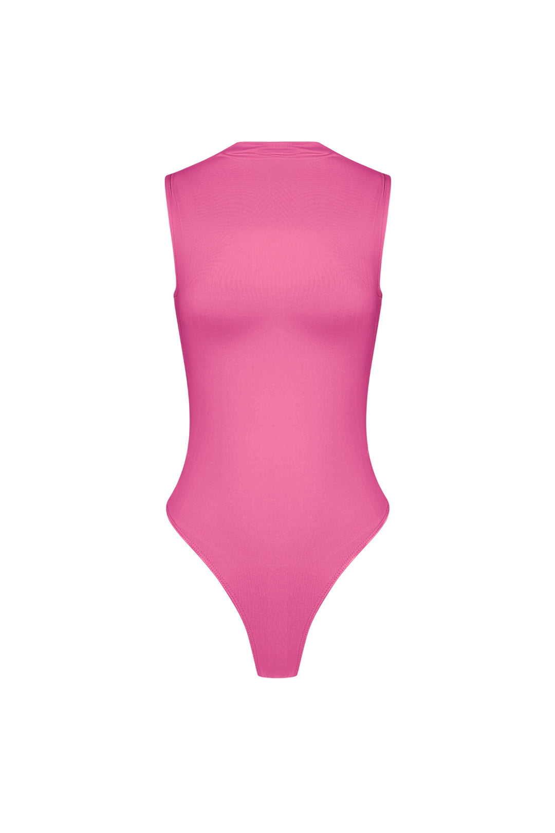 Elastische Tricot Vrouwen Body High Neck Minimalistisch Ontwerp