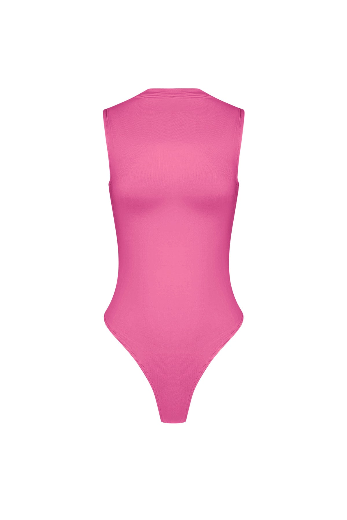 Elastische Tricot Vrouwen Body High Neck Minimalistisch Ontwerp