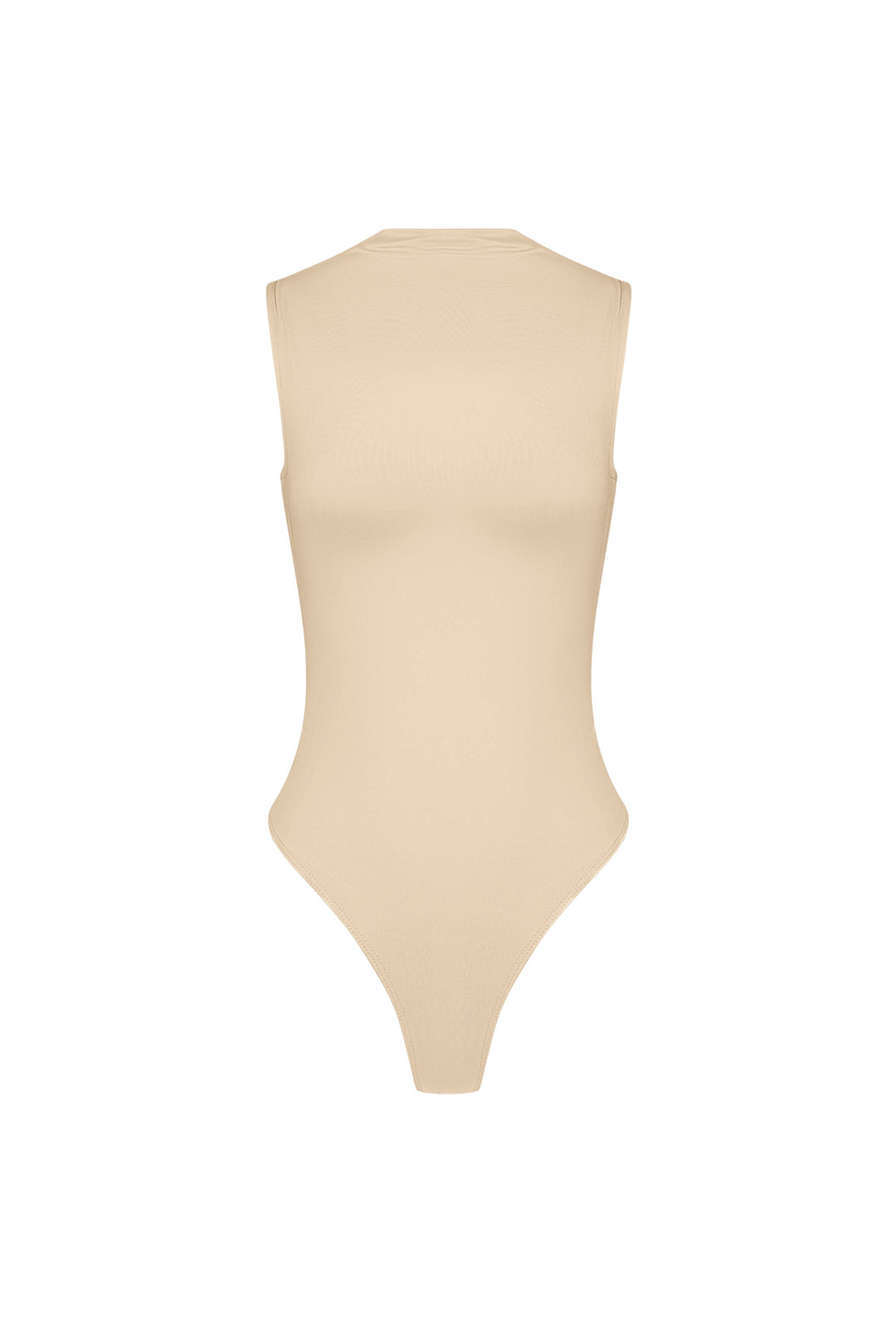 Elastische Tricot Vrouwen Body High Neck Minimalistisch Ontwerp