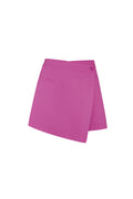 Polyester Vrouwen Minirok Asymmetrische Wrap Ontwerp