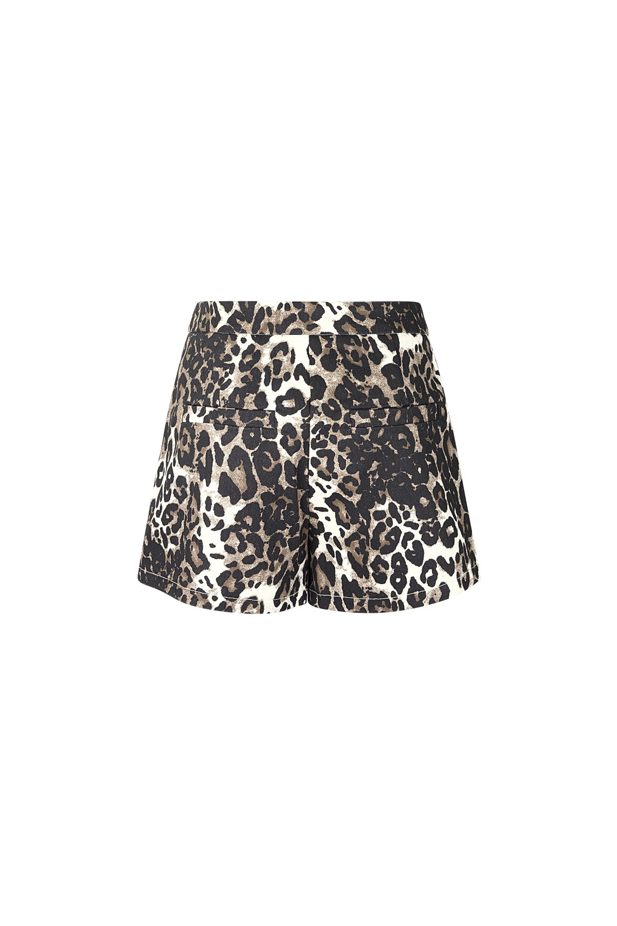 Katoen Vrouwen Shorts Luipaardprint Hoge Taille