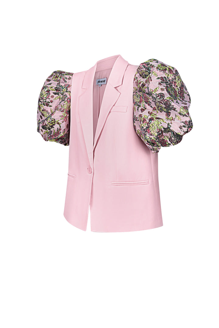 Geweven Polyestervezel Vrouwen Suit Set Elegant Kleurcontrast