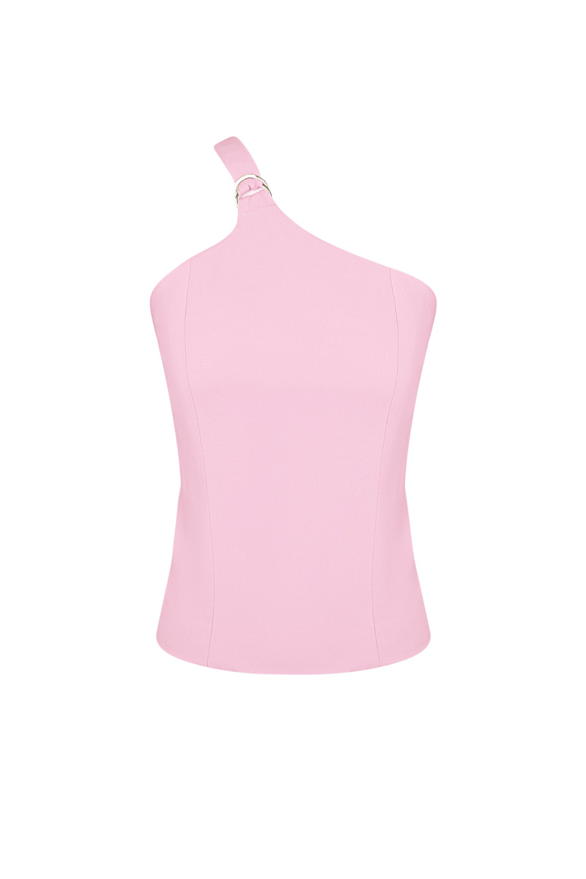 Polyester Vrouwen Mouwloze Top Eén-Schouder Asymmetrisch Ontwerp