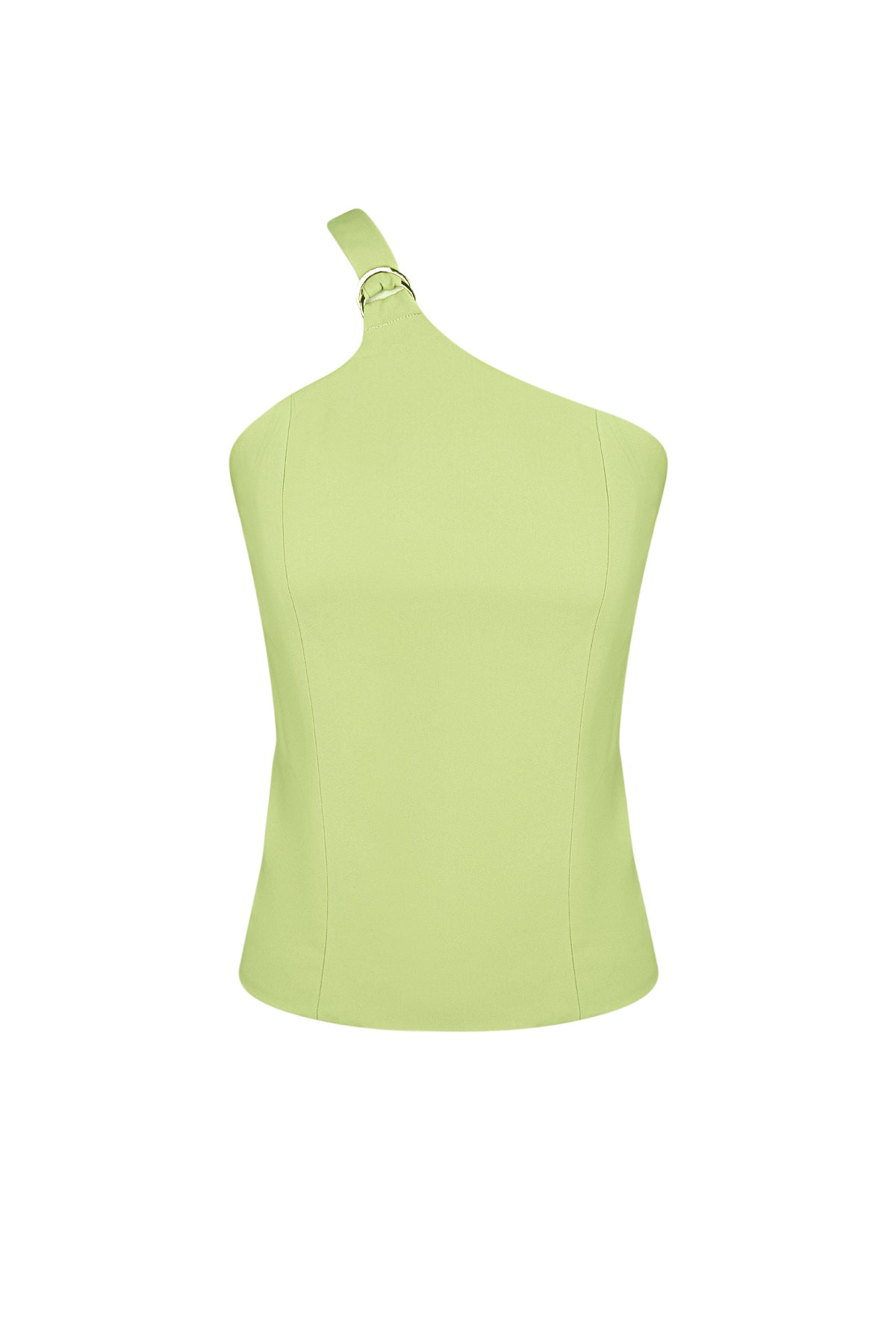 Polyester Vrouwen Mouwloze Top Eén-Schouder Asymmetrisch Ontwerp