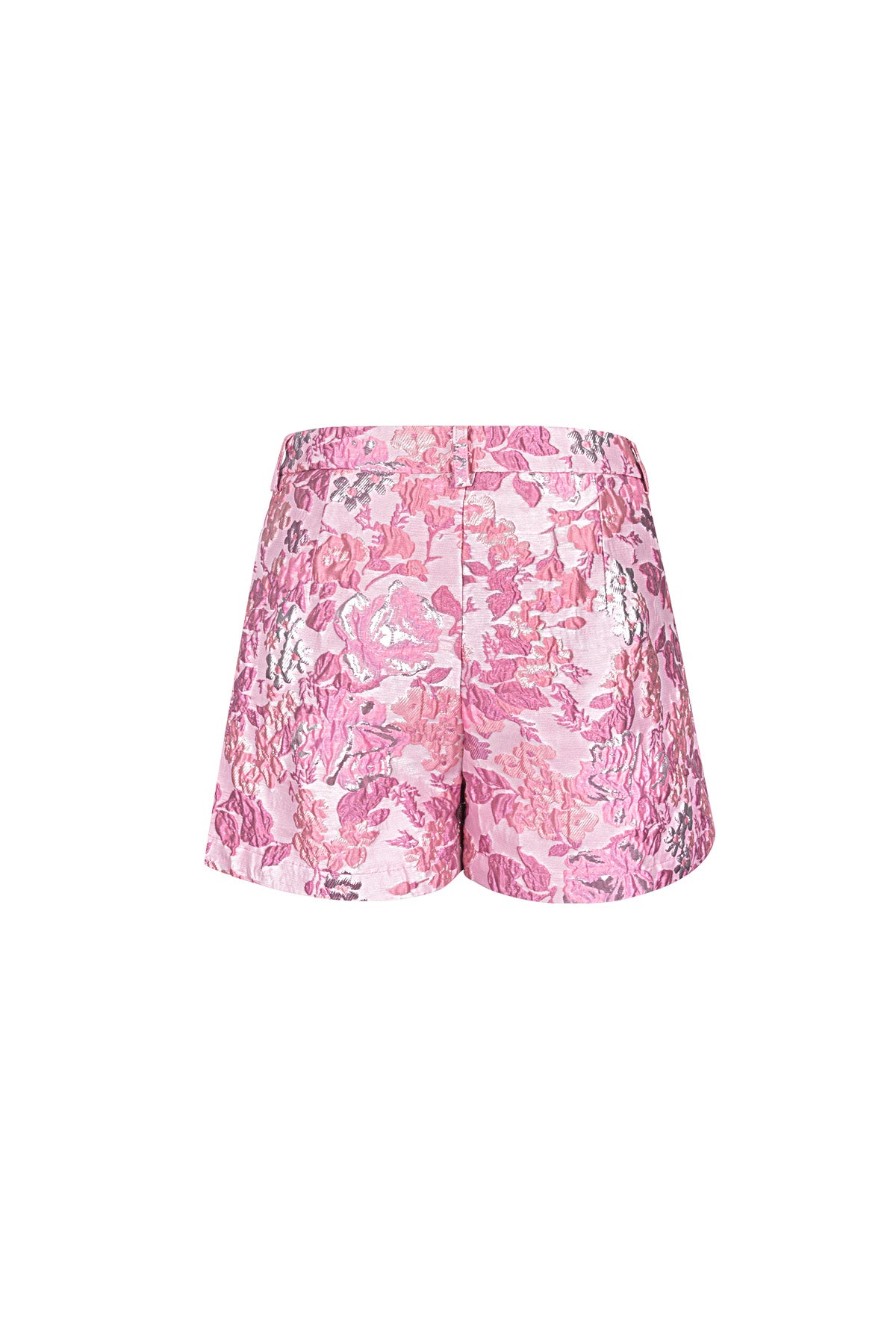 Geweven Polyestervezel Vrouwen Shorts Elegante Bloemenprint
