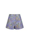 Polyester Vrouwen Hoge Taille Shorts Bloemenprint