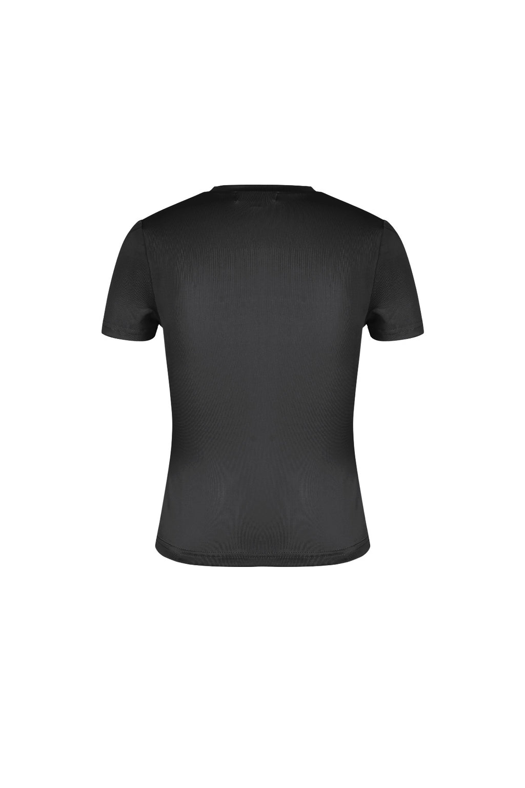 Polyester Vrouwen Korte Mouw Top Gepaste Bodycon