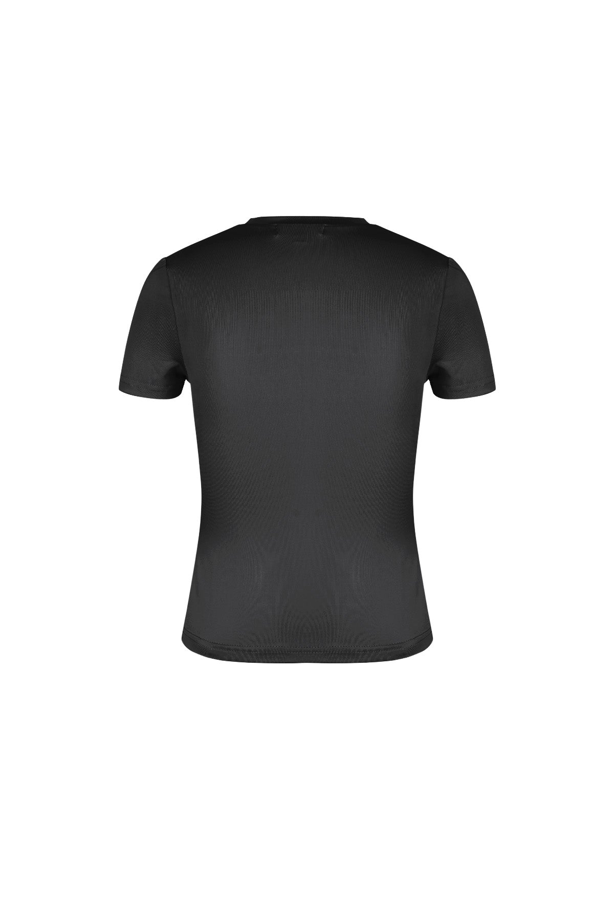 Polyester Vrouwen Korte Mouw Top Gepaste Bodycon